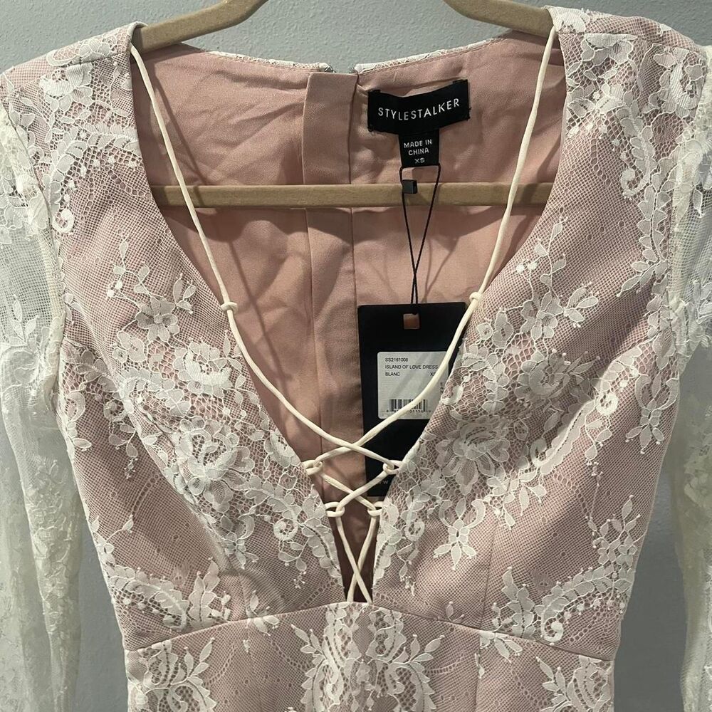 Stylestalker x lioness white lace Dress - size XS - NWT - Picture 5 of 7